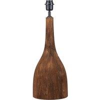 Chocolate Brown Mango Wood Curved Table Lamp Base