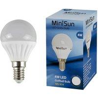 Set of 6 4W SES LED Globe Bulbs in Cool White