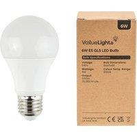 Set of 2 E27 6W LED SMD GLS Bulbs in Warm White