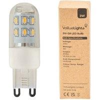 Set of 3 High Power 3W G9 LED Bulbs in Cool White