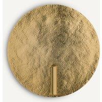 Lunou Round Wall Sconce with Candle Holder/Bud Vase in Brass