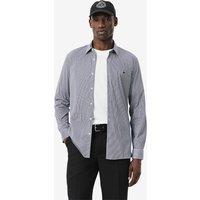 Striped Slim Fit Shirt in Poplin