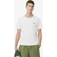 Regular Fit T-Shirt with Striped Collar