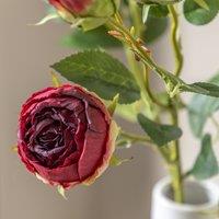 6pk 54cm Vintage Rose Faux Stems