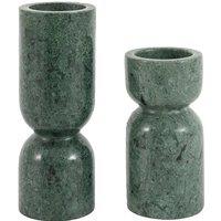 Set of 2 Taraza Marble Candlesticks