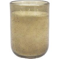 Large Sandalwood & Ceadarwood Green Glass Candle