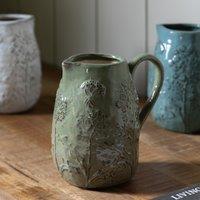 Meadow Embossed Ceramic Jug