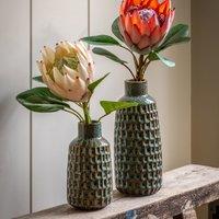 Set of 2 Reno Reactive Glaze Vases