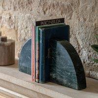 Set of 2 Tamera Marble Bookends