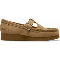 Wallabee Mary Jane Ballet Pumps in Suede