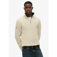 Jacob Half Zip Jumper in Cable Knit