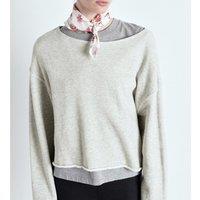 Kodytown Loose Fit Sweatshirt with Boat Neck