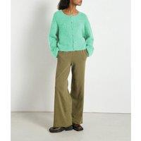 Niby Short Cardigan with Crew Neck