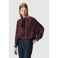 Satin Shirt with Pussy Bow Collar