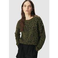 Leopard Print Crew Neck Jumper