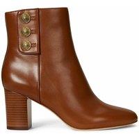 Kenndi Leather Ankle Boots with Block Heels