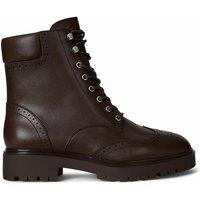 Allyson Lace-Up Boots in Smooth Leather