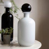 Apothecary Bottle Vase in White/Black