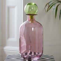 Apothecary Bottle Vase in Pink/Green