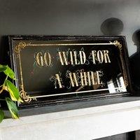 Go Wild Wall Art in Black/Gold