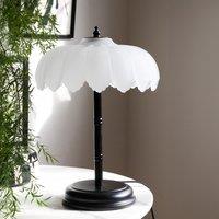 Palm Desert Island Table Lamp in Black/White