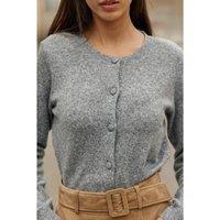 Misha Crew Neck Cardigan