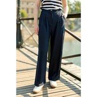 Paolo Wide Leg Pleat Front Trousers