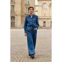 Presley Wide Leg Trousers in Lyocell