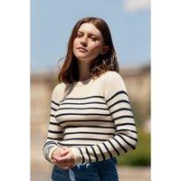 Manel Striped Jumper with Crew Neck