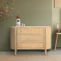Daro Rattan & Mango Wood 3 Drawer Chest