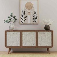 Ozen Stone & Mango Wood 3 Door Sideboard
