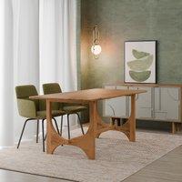 Brielle Mango Wood Sculptural Dining Table (Seats 6)
