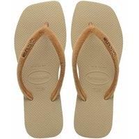 Slim Square Plush Flip Flops