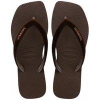 Slim Square Plush Flip Flops