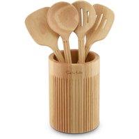 Colour Me Happy 5-Piece Utensil Set and Holder