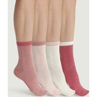 Pack of 4 Pairs of Ecodim Colours Crew Socks