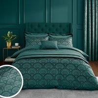 Art Deco Pearl Duvet Cover and Pillowcase Set