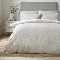Corded Leaves Duvet Cover and Pillowcase Set