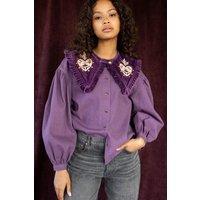 Kalindra Removable Velvet Collar