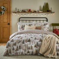 Forest Festivities Printed Duvet Cover and Pillowcase Set