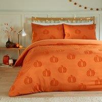 Duvet Day Pumpkin Fields Soft Touch Tufted Duvet Cover and Pillowcase Set
