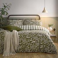 Skandi Woodland Brushed Cotton Duvet Cover and Pillowcase Set