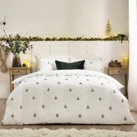 Winter Forest 100% Cotton Embroidered Duvet Cover and Pillowcase Set