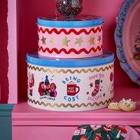 Set of 2 Fabulously Festive Cake Tins