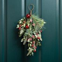 48cm Candy Cane & Bauble Swag