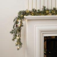 150cm Natural Feel Garland with lights
