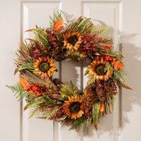 60cm Sunflower Autumnal Wreath