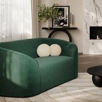 Isotta Curved Velvet 2 Seater Accent Sofa