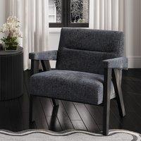 Alessa Tweed Velvet Upholstered Accent Armchair