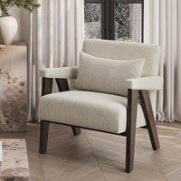 Alessa Velvet Tweed Upholstered Accent Armchair